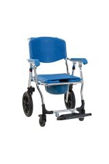 Alüminyum Katlanabilir Manuel Klozetli Banyo Sandalyesi | Comfortable Wheelchair
