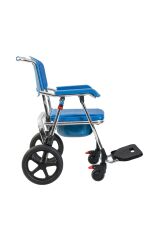 Alüminyum Katlanabilir Manuel Klozetli Banyo Sandalyesi | Comfortable Wheelchair