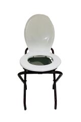 Seyyar Katlanabilir Kamp Tuvalet Sandalyesi Klozetli Wc Li Sandalye Oturak