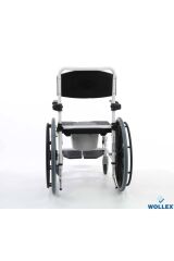 Wollex W688 Klozetli Tuvaletli Tekerlekli Sandalye Engelli Hasta Banyo Tuvalet Sandalyesi