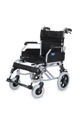 DM-337 Refakatçi Kullanımlı Alüminyum Hasta Taşıma Sandalyesi 50CM Oturma Genişliği