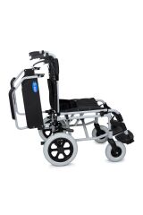 DM-337 Refakatçi Kullanımlı Alüminyum Hasta Taşıma Sandalyesi 50CM Oturma Genişliği
