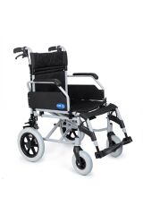 DM-337 Refakatçi Kullanımlı Alüminyum Hasta Taşıma Sandalyesi 50CM Oturma Genişliği