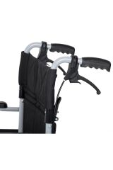 DM-337 Refakatçi Kullanımlı Alüminyum Hasta Taşıma Sandalyesi 45CM Oturma Genişliği