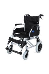 DM-337 Refakatçi Kullanımlı Alüminyum Hasta Taşıma Sandalyesi 45CM Oturma Genişliği