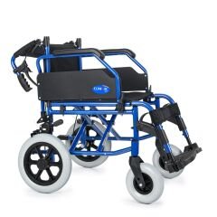 Comfort Plus DM-337 45cm Mavi Alüminyum Özellikli Transfer Tekerlekli Sandalye