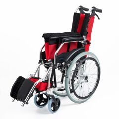 Comfort Plus KY863LAJ-A20 Kırmızı Alüminyum Özellikli Tekerlekli Sandalye