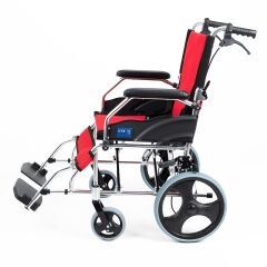 Comfort Plus KY863LABJ-A12 Kırmızı Alüminyum Transfer Özellikli Tekerlekli Sandalye