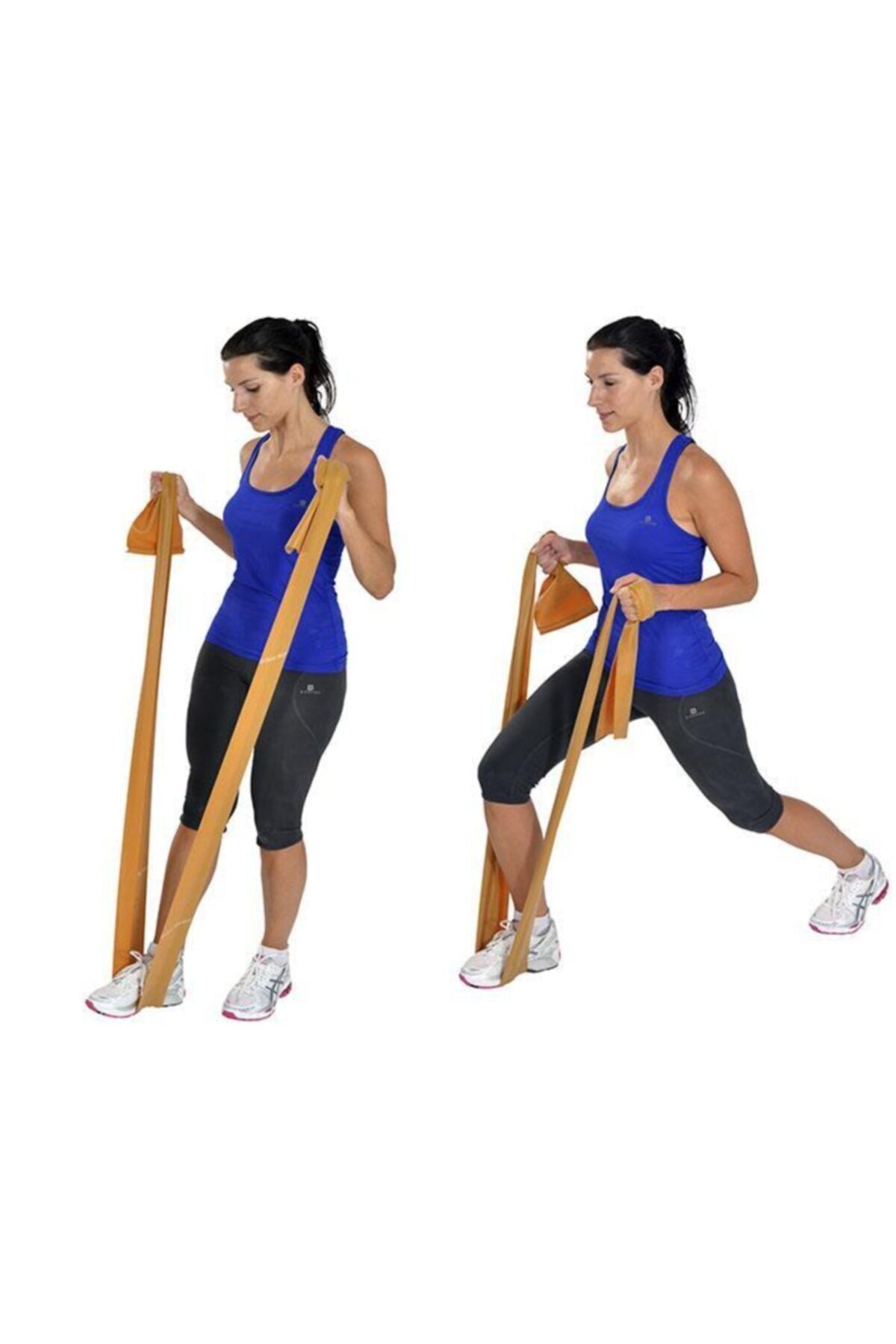 Pilates ve Yoga Egzersiz Bandı Altın Süper Güçlü 1 mt